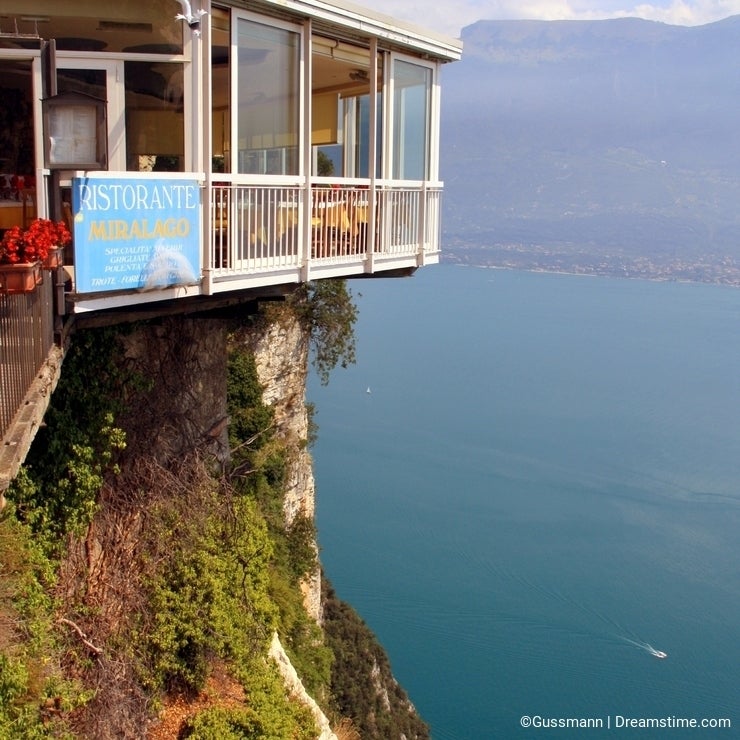 Terrace above Lake Garda