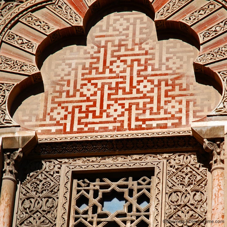 Detail of Mosque in Cordoba, La Mezquita