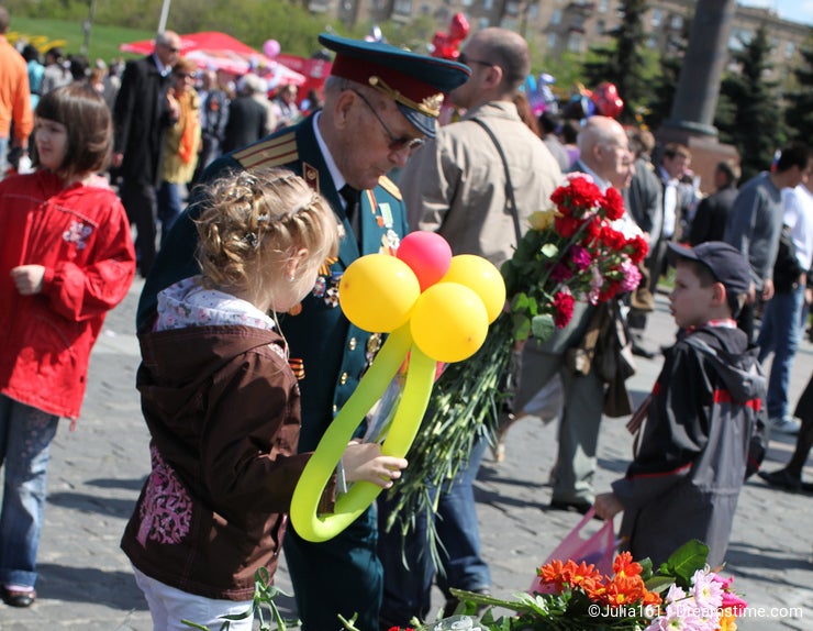 Victory day celebration in Russia, Moscow