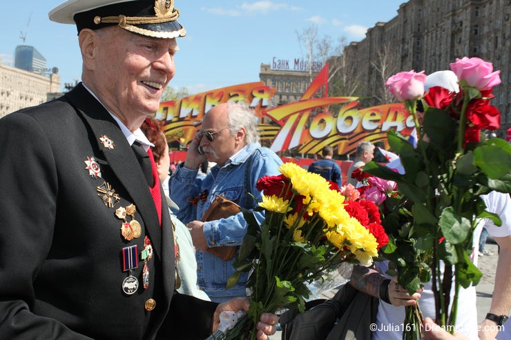 Victory day celebration in Russia, Moscow