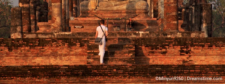 Wat Mahathat in Sukhothai,Thailand