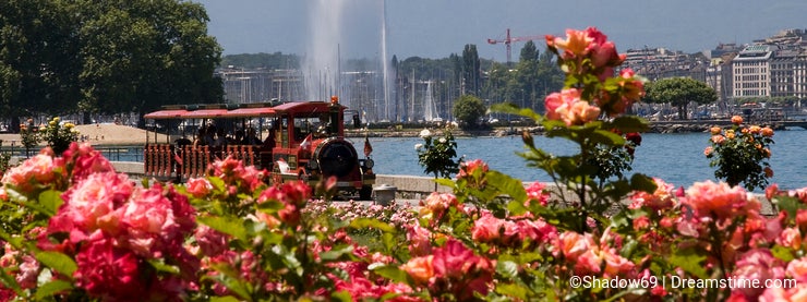 Beautiful summer day at Lake Geneva