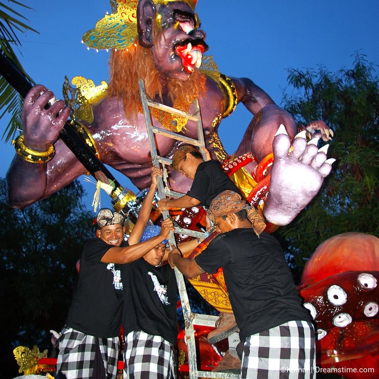 Giant monster for night festival