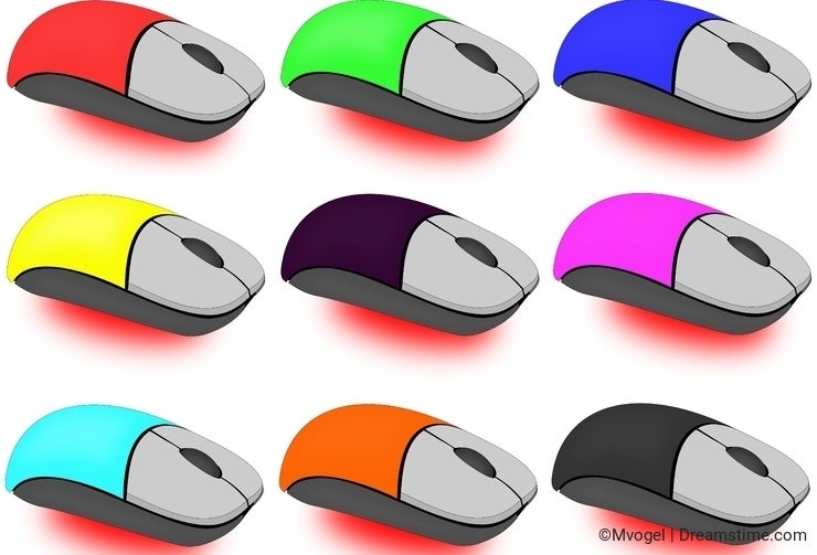 Colorful mice