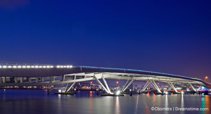 Modern bridge, Amsterdam