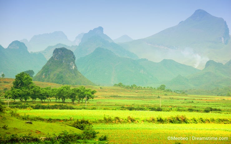 Mountain landscape in Vietnam