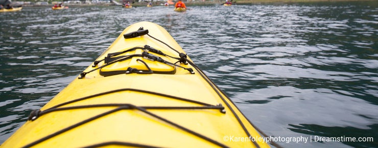 Kayaking the Fjord in Geiranger Norway