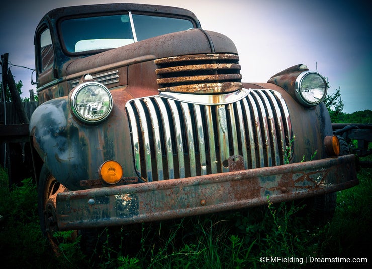 Old Abandoned Pick Up Truck