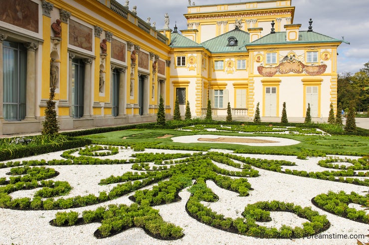 Wilanow Palace & Gardens. Warsaw. Poland.