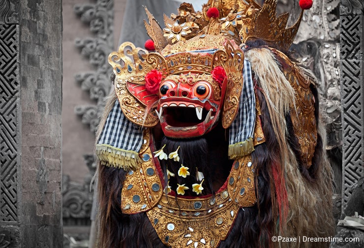 Barong - character in the mythology of Bali, Indonesia.
