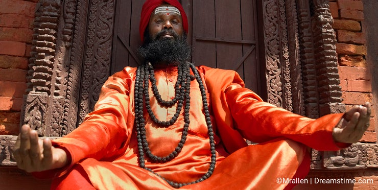 A Sadhu (holy man) in Kathmandu - Nepal