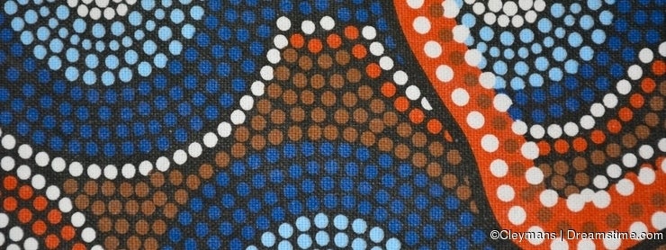 Aboriginal garment in detail