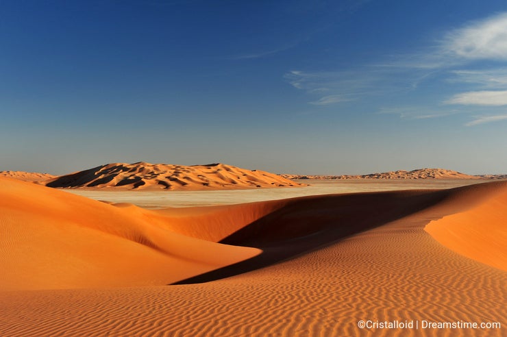 Dune formations in Rub al Khali
