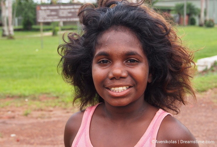 Aboriginal Girl from Tiwi, Australia