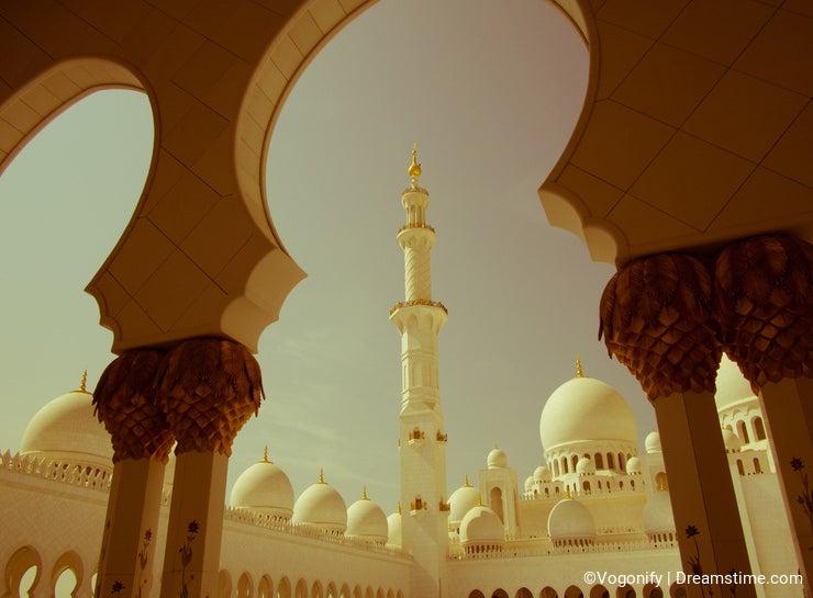 Sheikh Zayed Mosque Retro