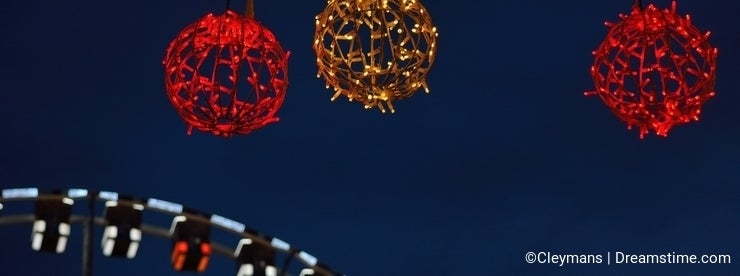 Roue de paris (ferry wheel) in Ghent, Christmas
