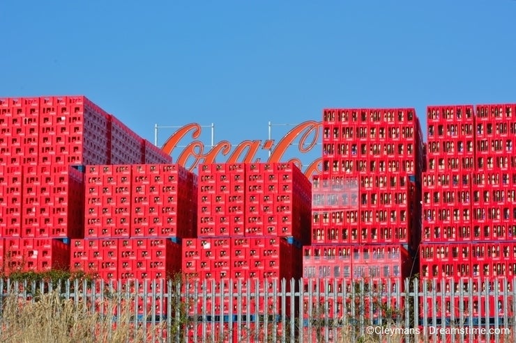 Coca Cola trays, Belgian branch in Ghent