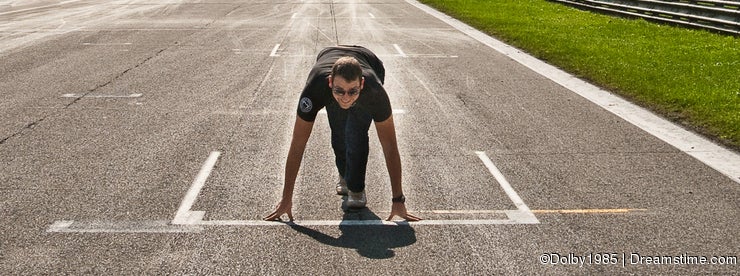 Starting block at Monza race track