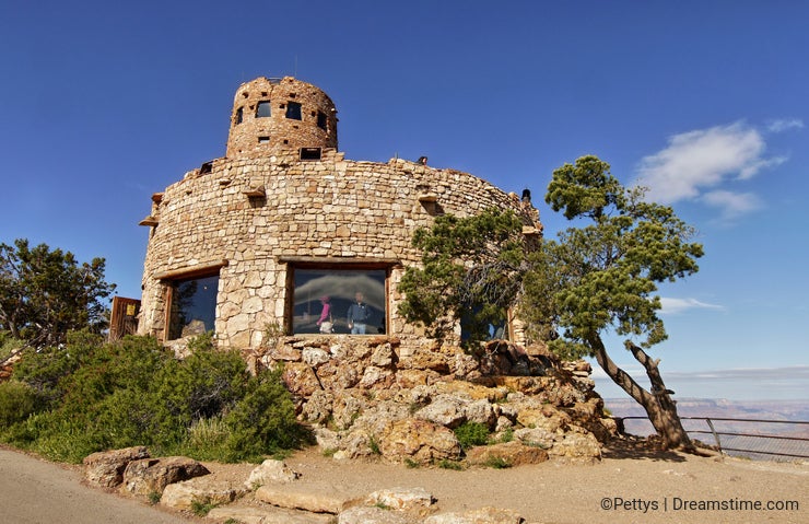 GRAND CANYON, ARIZONA - Desert View Watchtower.