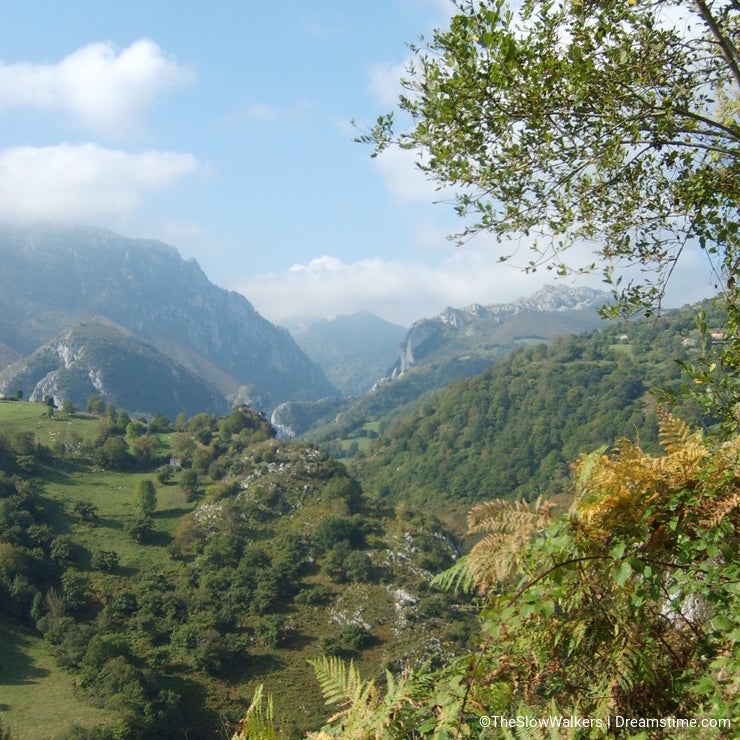 Idyllic and beautiful landscape. Asturias, northern Spain