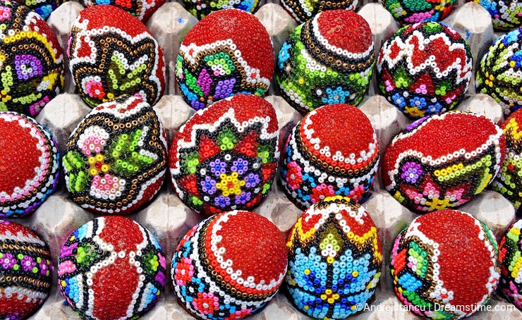 Traditional Easter egg from Romania