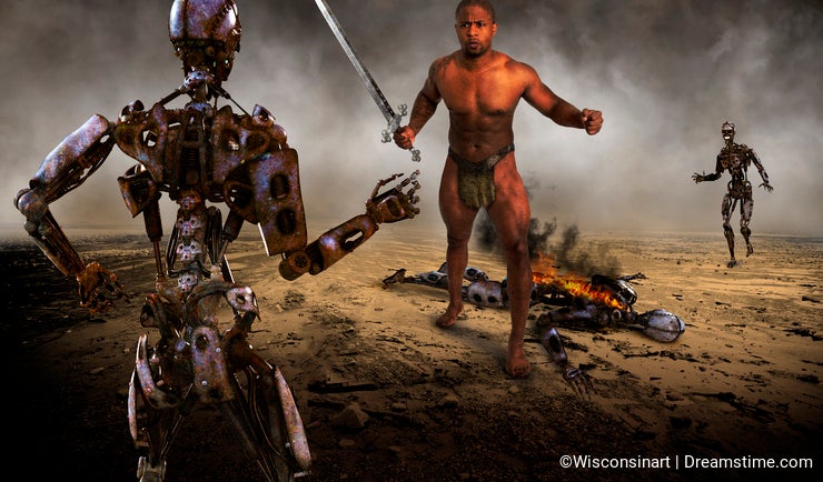 Robot Battle, War, Combat, Apocalypse