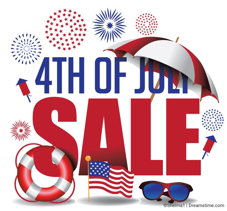 Design tips for promoting your 4th of july sales Dreamstime