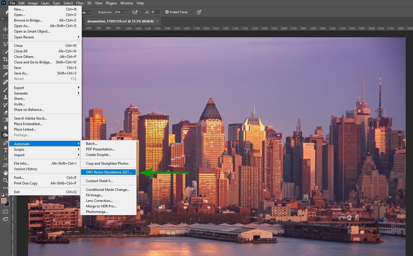 photoshop go to on1 resize photoshop go to on1 resize