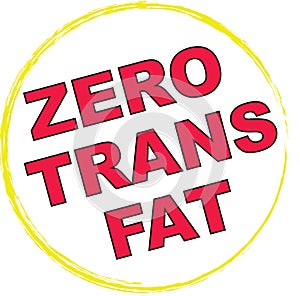 0 Trans Fat Symbol photo