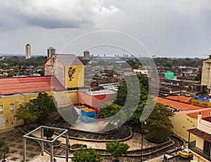 03.03.2024 - Camaguey, Santa Lucia, Cuba - Areal view of the Streets of the city. Travel