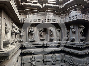 08 December 2022, Pune, India, Temple of hindu god shiva, Bhuleshwar Temple is situated on a hill and was built in the 8th century