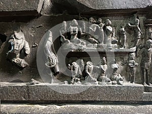 08 December 2022, Pune, India, Temple of hindu god shiva, Bhuleshwar Temple is situated on a hill and was built in the 8th century