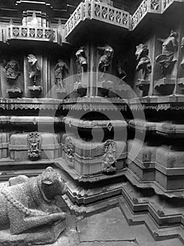 08 December 2022, Pune, India, Temple of hindu god shiva, Bhuleshwar Temple is situated on a hill and was built in the 8th century