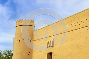 0Masmak Fortress tower and walls, Qasr al-Hukm district, Al Riyadh, Saudi Arabia