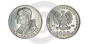 1,000 zlotys - John Paul II - 1982-3 yearsn