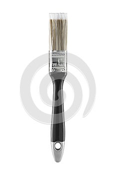 1` 25.4mm one inch decorators paint brush on white with clipping path