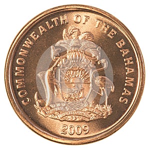 1 bahamian cent coin