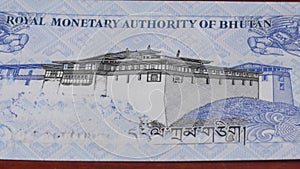 1 Bhutanese ngultrum national currency money banknote bill central bank 2