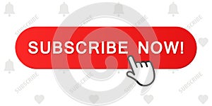 1 button Subscribe now-index finger