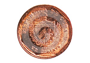 1 Centavo coin, 1994~Today - Peso Convertible serie, 2007. Bank of Cuba. Reverse, issued on 2000