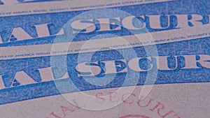 1 close up social security cards identification ssn on table