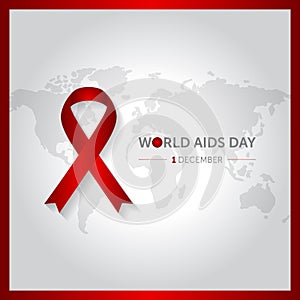 1 december world aids day concept design vector illustration