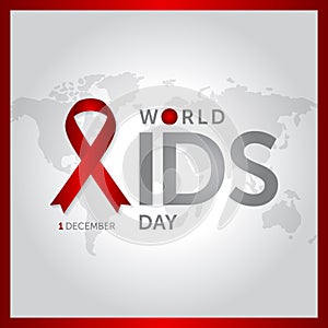 1 december world aids day concept design vector illustration