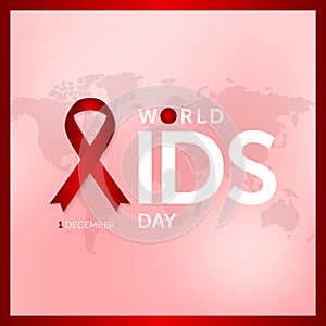 1 december world aids day concept design vector illustration