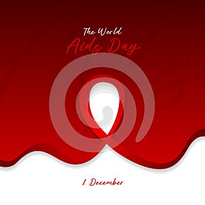 1 december world aids day concept design vector illustration