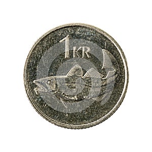 1 icelandic krona coin 2007 obverse