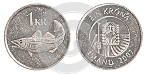 1 icelandic krona coin