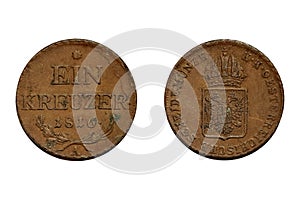 1 Kreuzer 1816 Franz I. Coin of Austrian Empire