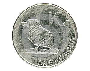 1 Kwacha coin, 2012~Today - 5th Circulation series - Kwacha serie, 2012. Bank of Zambia. Obverse, issued on 2012