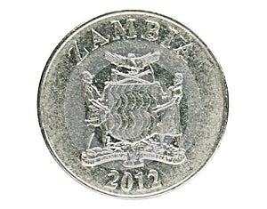 1 Kwacha coin, 2012~Today - 5th Circulation series - Kwacha serie, 2012. Bank of Zambia. Reverse, issued on 2012